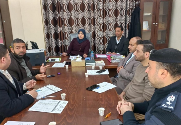 نيابة رفح الكلية تعقد لقاءً مشتركاً مع محكمة بداية رفح ودائرة الشرطة القضائية في محافظة رفح