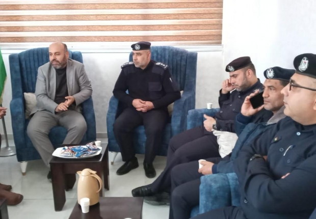 نيابة جرائم الأموال تجتمع بمدير شرطة محافظة غزة والوفد المرافق له