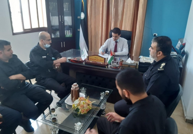 رئيس نيابة خانيونس يستقبل مدير مركز اصلاح وتأهيل أصداء  ويؤكد التشبيك مع شركاء العدالة