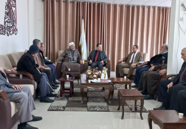 نيابة غزة الجزئية الثانية تستقبل وفد من لجان الإصلاح
