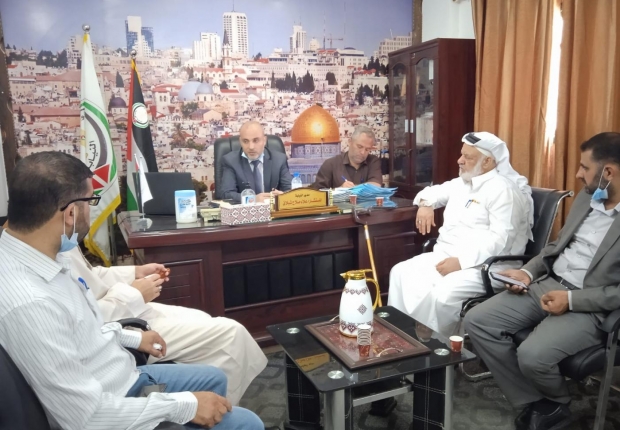 مدير نيابة الوسطي  يستقبل وفدا من المجلس التشريعي الفلسطيني