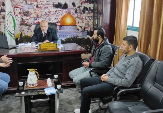 نيابة الوسطى الجزئية تستقبل وفد الإدارة العامة للأدلة الجنائية بالمحافظة الوسطى
