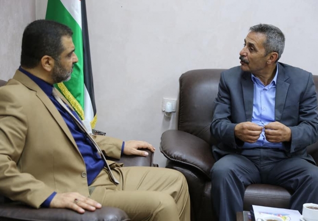 النائب العام يناقش مع رئيس اتحاد المقاولين الفلسطينيين دعم وإسناد الاقتصاد الوطني