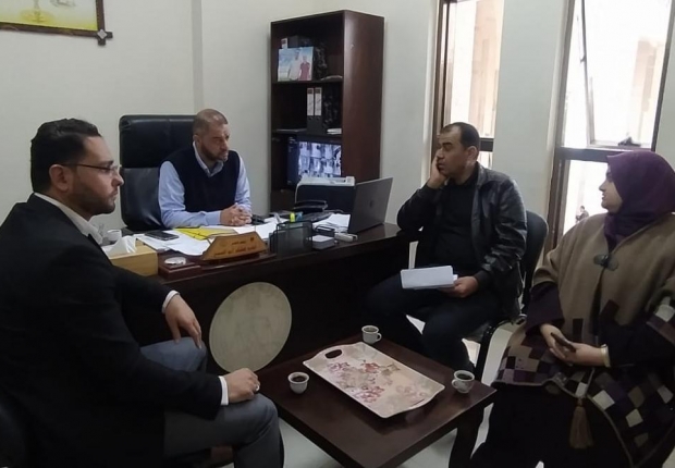 رئيسا قلم نيابة غزة الكلية ومحكمة صلح غزة يجتمعان للتوافق على توطيد العلاقة التشاركية