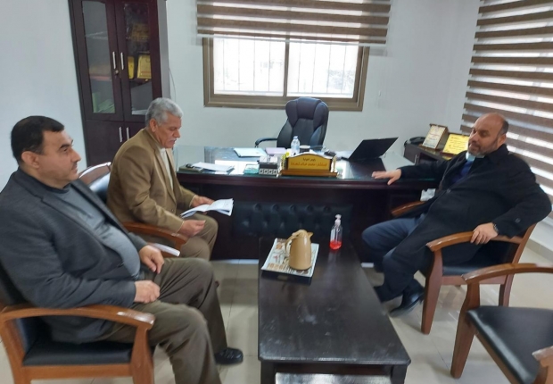 نيابة غزة الجزئية الثالثة تستقبل مدير عام الإدارة العامة لشؤون العشائر ورجال الإصلاح