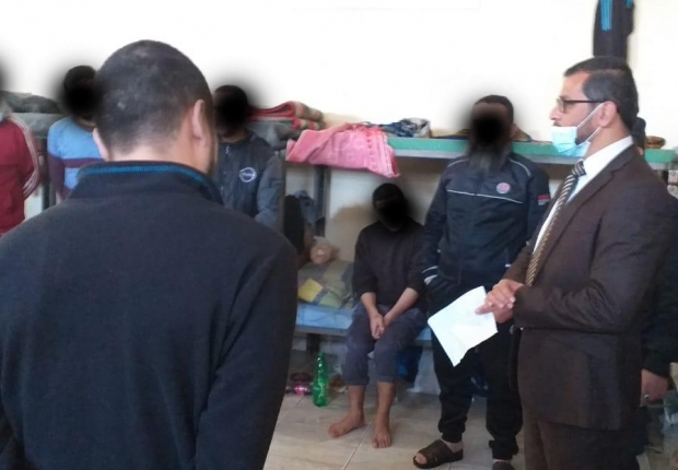 نيابة دير البلح الكلية تتفقد النزلاء بمركز إصلاح وتأهيل الوسطى