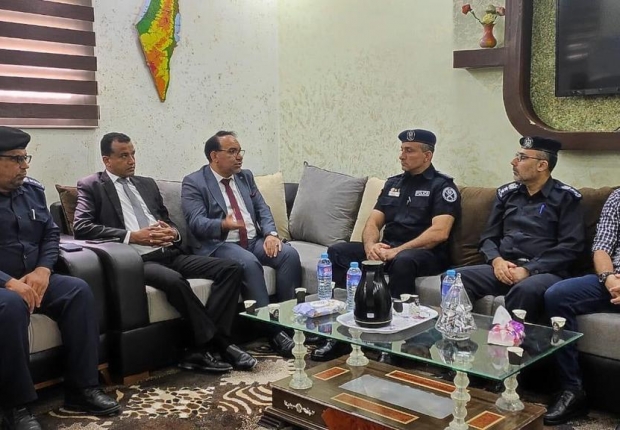 نيابة غزة الجزئية الثالثة تجتمع مع الإدارة العامة لشرطة المرور بغزة