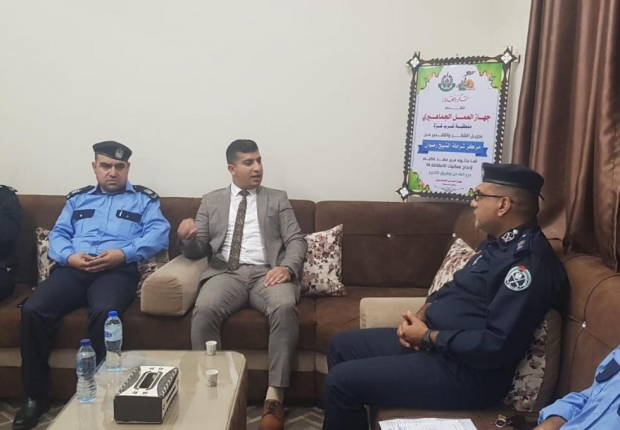 دائرة الشيكات بنيابة غزة الجزئية الثالثة تختم زيارتها لمراكز شرطة محافظة غزة