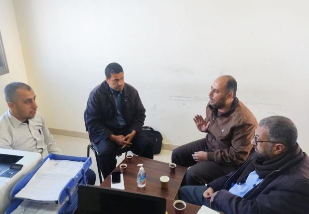 دائرة المحرزات بالنيابة العامة تعقد اجتماعاً مع نيابة غزة الجزئية الأولى والثانية لبحث سبل التعاون المشترك