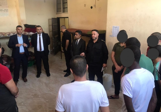 نيابة الوسطى الكلية تجري زيارة تفتيشية لمركز الإصلاح والتأهيل في المحافظة الوسطى