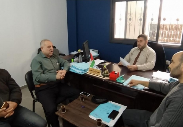 نيابة خانيونس الجزئية تستقبل نائب رئيس بلدية خانيونس