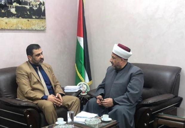 النائب العام المستشار ضياء الدين المدهون يستقبل في مكتبه