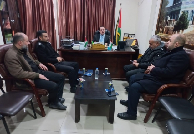نيابة غزة الجزئية الثانية تجتمع بإدارة الدفاع المدني