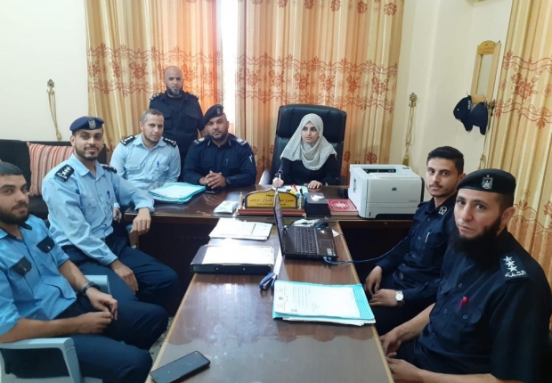 نيابة غزة الجزئية الأولى تعقد محاضرة قانونية لمأموري الضبط القضائي في شرطة التفاح والدرج