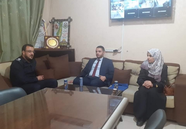 مدير نيابة غزة الدائرة الأولى يلتقي مدير شرطة التفاح والدرج ويؤكدان على تعزيز التعاون الاجرائي وتجويد الخدمات العدلية