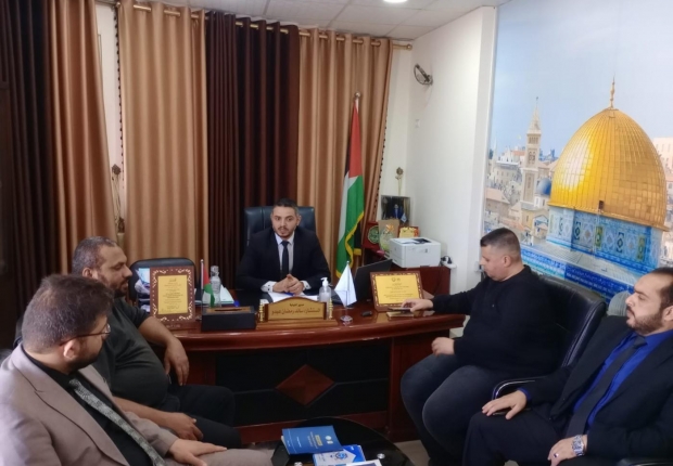 نيابة غزة الجزئية الأولى تجتمع مع مدير إدارة مباحث مرور غزة