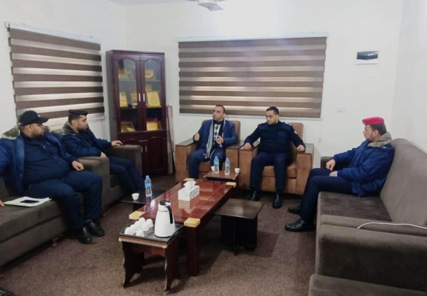 نيابة شمال غزة الجزئية تُجري زيارة لمركز شرطة معسكر جباليا