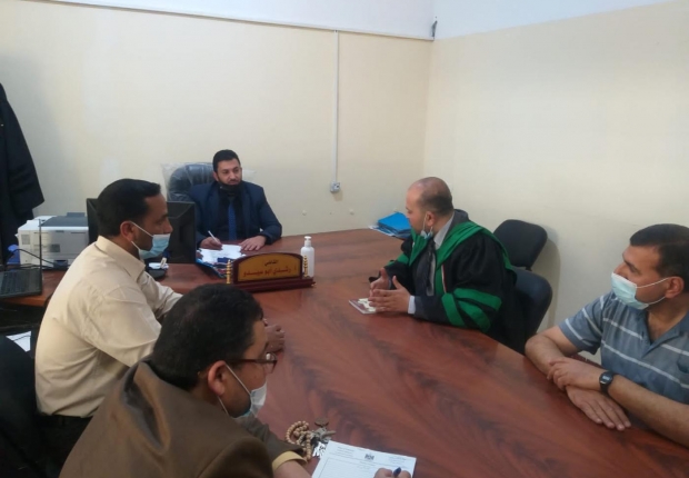 نيابة رفح  الكلية  ومحكمة الصلح يناقشان سبل تعزيز خدمة المواطنين وارساء العدالة