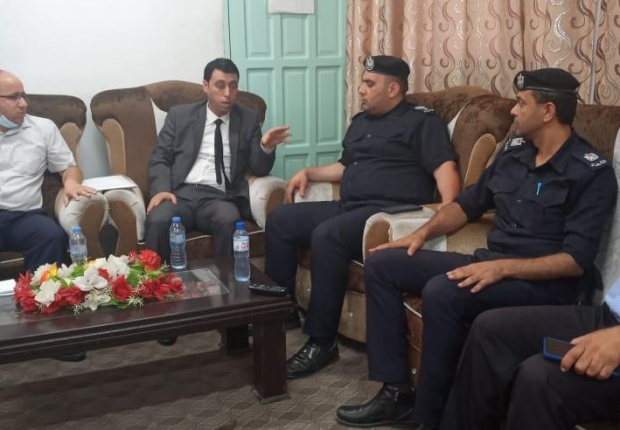 التفتيش القضائي يجري جولات تفتيشية علي مركزي شرطة التفاح والدرج والشجاعية: