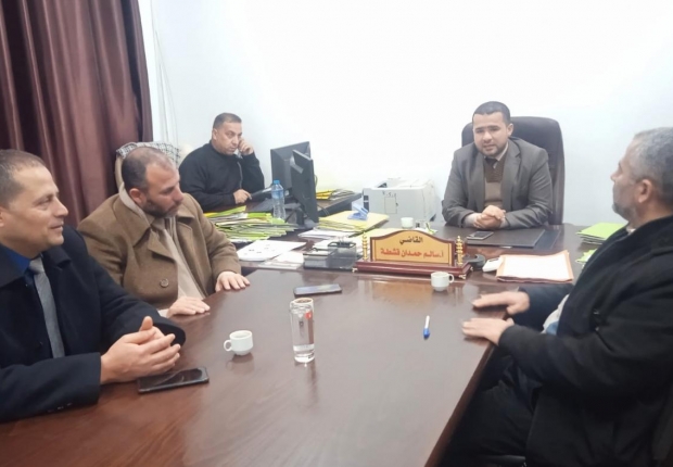 نيابة خانيونس الكلية تعقد لقاءً مشتركاً مع محكمة صلح خانيونس