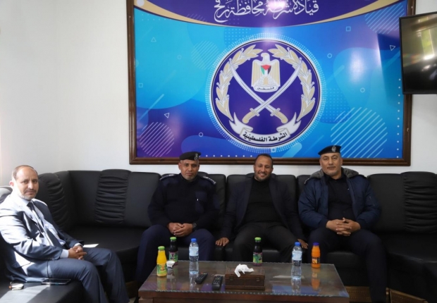 نيابتَا رفح الكلية والجزئية تُجريان زيارة تعاونية لقيادة شرطة محافظة رفح
