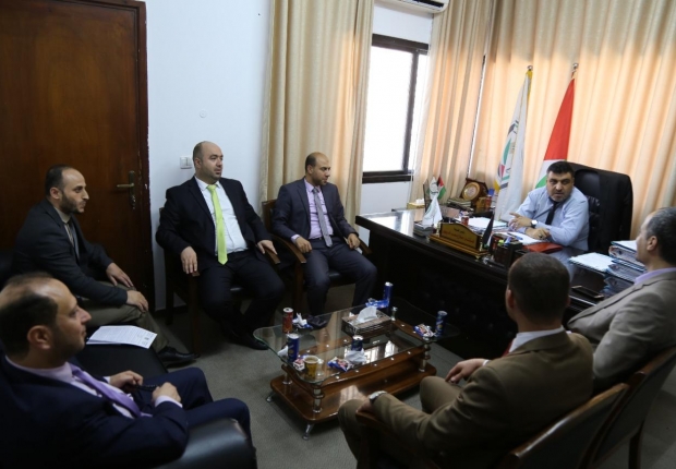  المكتب الفني بالنيابة العامة ونيابة غزة الجزئية الثالثة يناقشان تسديد الملفات المدورة حسب الاختصاص