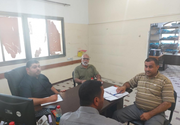 نيابة تنفيذ الأحكام الجزائية تعقد اجتماعاً مع محكمة صلح دير البلح ومحكمة بداية رفح