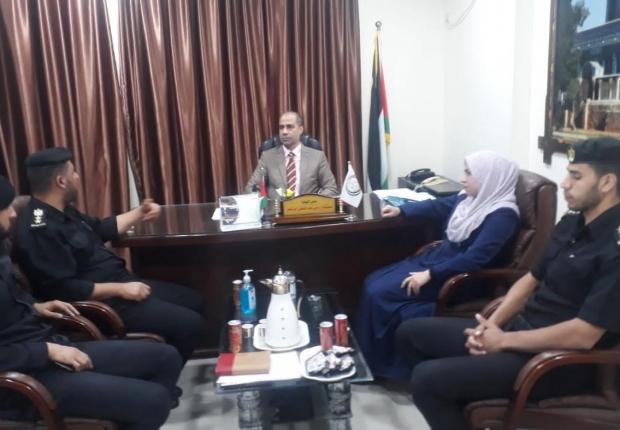 نيابة غزة الجزئية الثانية تستقبل مدير مركز إصلاح وتأهيل  طيبة المركزي لبحث سبل التعاون المشترك