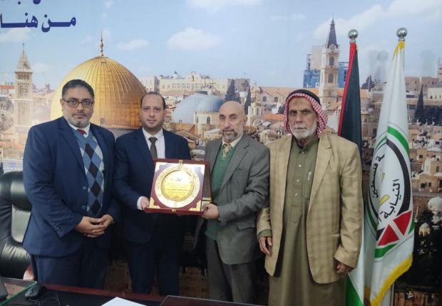 نيابة الوسطى الجزئية تستقبل وفداً من بلدية المغراقة