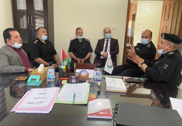 رئيس نيابة المؤسسات  يستقبل مدير عام وقيادة مديرية الدفاع المدني، ويؤكدون الحرص على تطبيق شروط الأمن والسلامة العامة للمنشآت