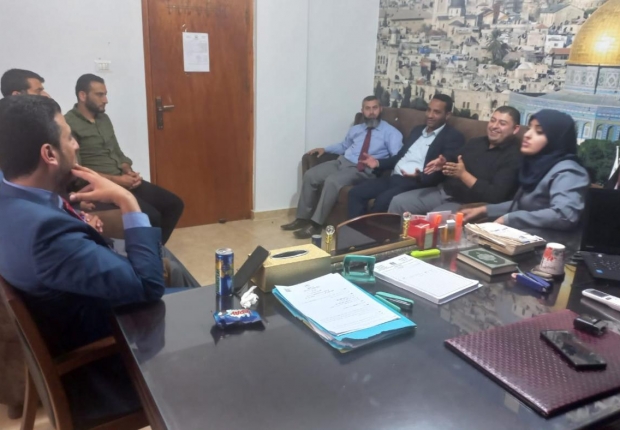 نيابة رفح الكلية تستقبل قضاة محكمة بداية رفح