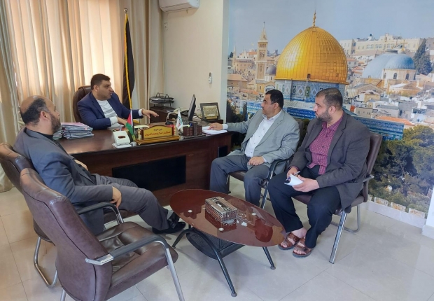  نيابة غزة الكلية تعقد اجتماعاً مع رئيس نيابة غزة الجزئية الثالثة لتعزيز العلاقة التكاملية بينهما