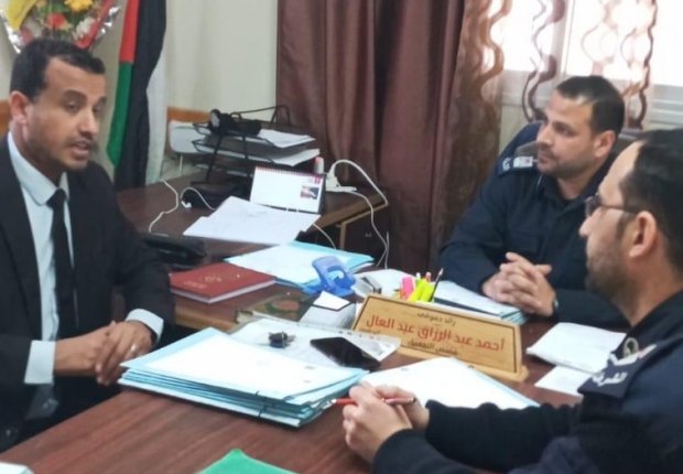 نيابة غزة الجزئية الدائرة الثالثة تُجري جولة تفتيشية على المراكز الشرطية في محافظة غزة