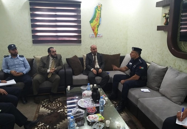 رئيس نيابة غزة الثالثة يستقبل مدير عام وضباط شرطة المرور