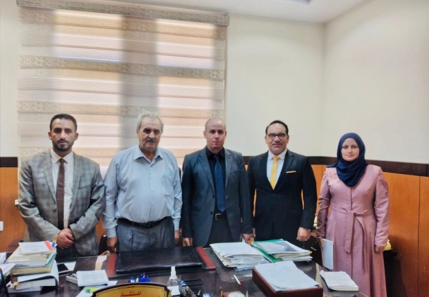 المكتب الفني في النيابة العامة يجري زيارة تعاونية للمكتب الفني في القضاء