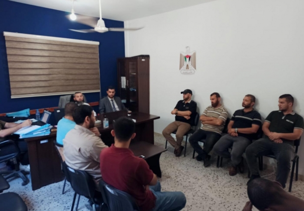وكيلا نيابة رفح  يعقدان  محاضرة تدريبة لضباط تحقيق مكافحة المخدرات بالمحافظة