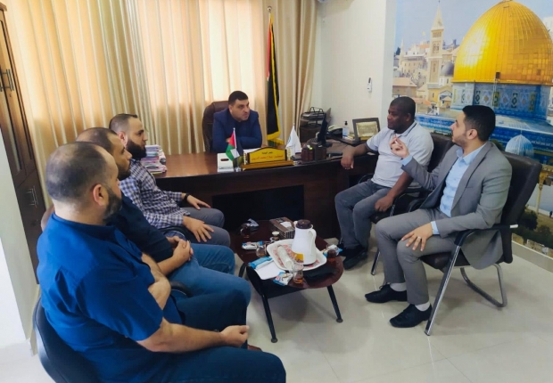 في إطار تضافر الجهود بين شركاء العدالة...نيابة غزة الكلية ونيابة غزة الجزئية الأولى تجتمعان مع المباحث العامة بمحافظة غزة