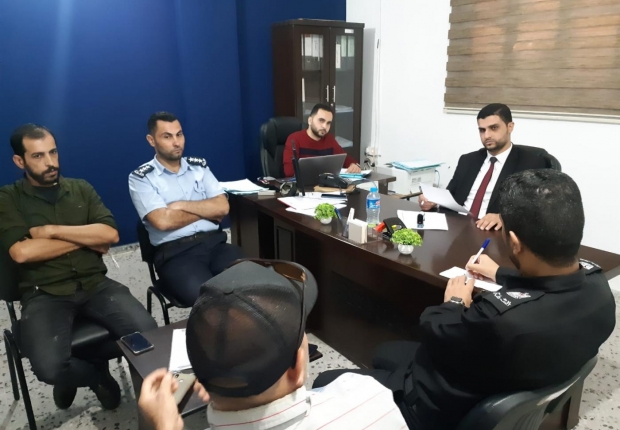 نيابة رفح الجزئية وقِسمَي المباحث والتحقيق في محافظة رفح يبحثون سبل التعاون المشترك