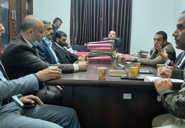 نيابتا الوسطى الجزئية والكلية تعقدان اجتماعاً مع محكمة البداية والصلح
