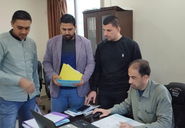 دائرة الأرشيف المركزي تُجري جولة متابعة وتدقيق على النيابات الجزئية في قطاع غزة