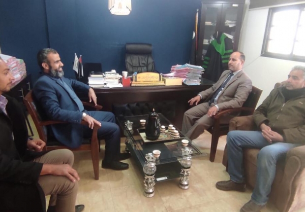 نيابة رفح الكلية تعقد لقاءً مشتركاً مع بلدية الشوكة
