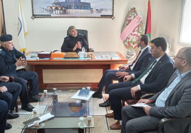 التفتيش القضائي بالنيابة العامة يزور مفتش عام الشرطة في المحافظات
