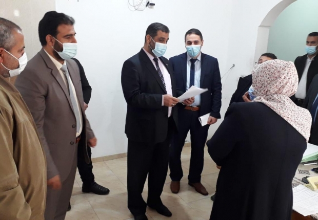 النائب العام يتفقد سير العمل بسرايا نيابة خانيونس