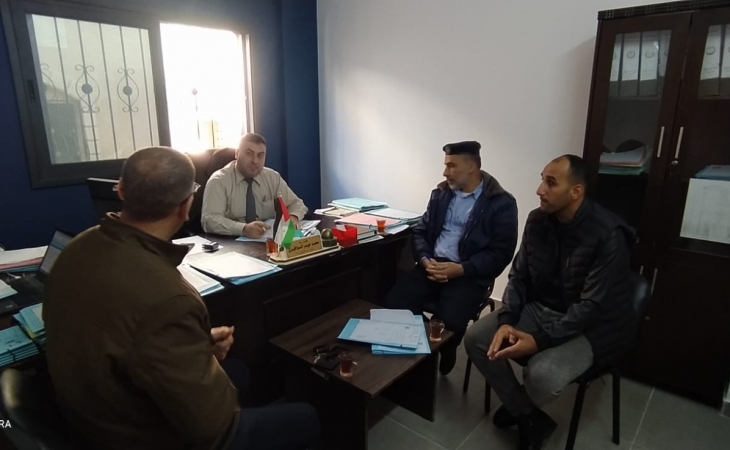  نيابة خانيونس الجزئية تلتقي بالمباحث العامة في المحافظة لبحث سبل التعاون المشترك
