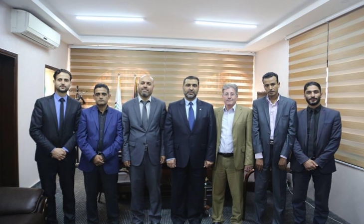 خلال اجتماعه بأعضاء نيابة غزة الجزئية.