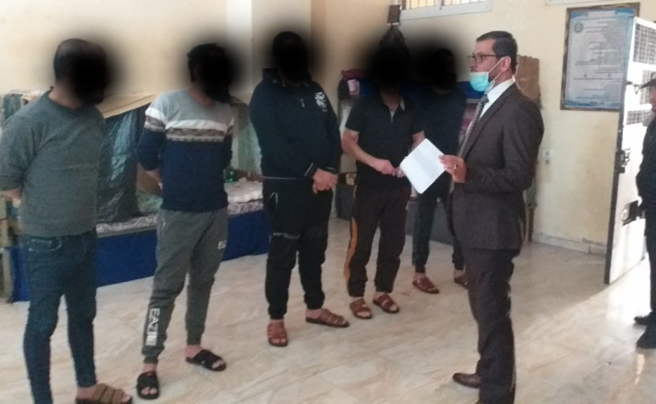 نيابة دير البلح الكلية تتفقد النزلاء بمركز إصلاح وتأهيل الوسطى