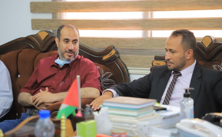 رئيس نيابة رفح الجزئية يستقبل رئيس بلدية رفح ويؤكد على التعاون لتحقيق المصلحة العامة وخدمة الجمهور