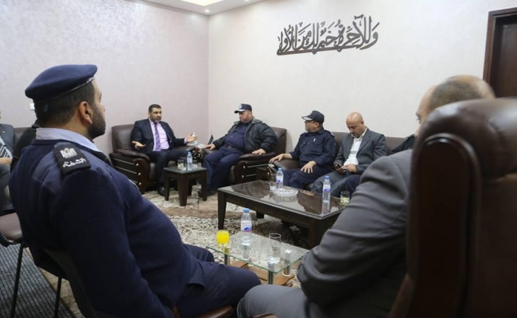 النائب العام يستقبل وفدا من قيادة الشرطه الفلسطينية بديوانه