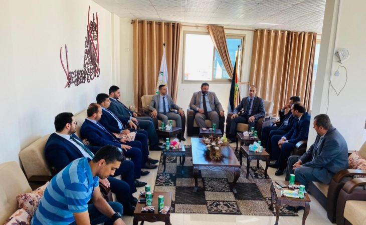 تأكيداً على الشراكة وتكامل الأدوار في تحقيق العدالة مديرا نيابة غزة الجزئية الأولى والثانية يستقبلان نائب نقيب المحامين النظاميين وأعضاء مجلس النقابة 