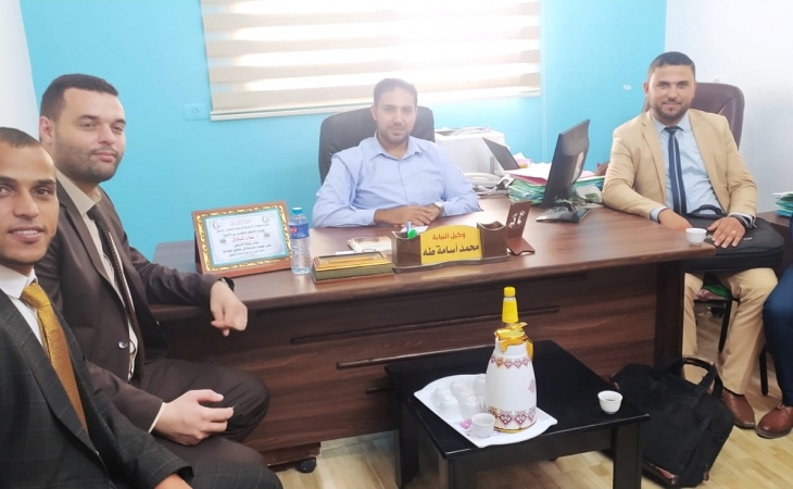  نيابة الوسطى الجزئية تستقبل وفداً من نقابة المحامين في المحافظة الوسطى